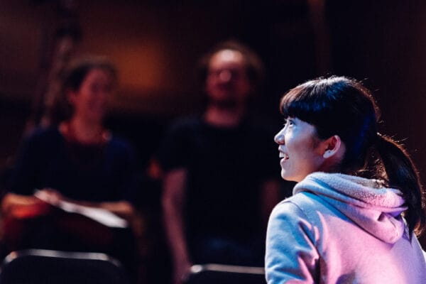 Naoe answers a question during a Q & A session after the show.

Photo by John Matthews