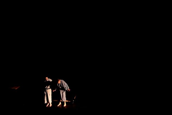 Naritsune and Yasuyori leave the boat, and the theatre.